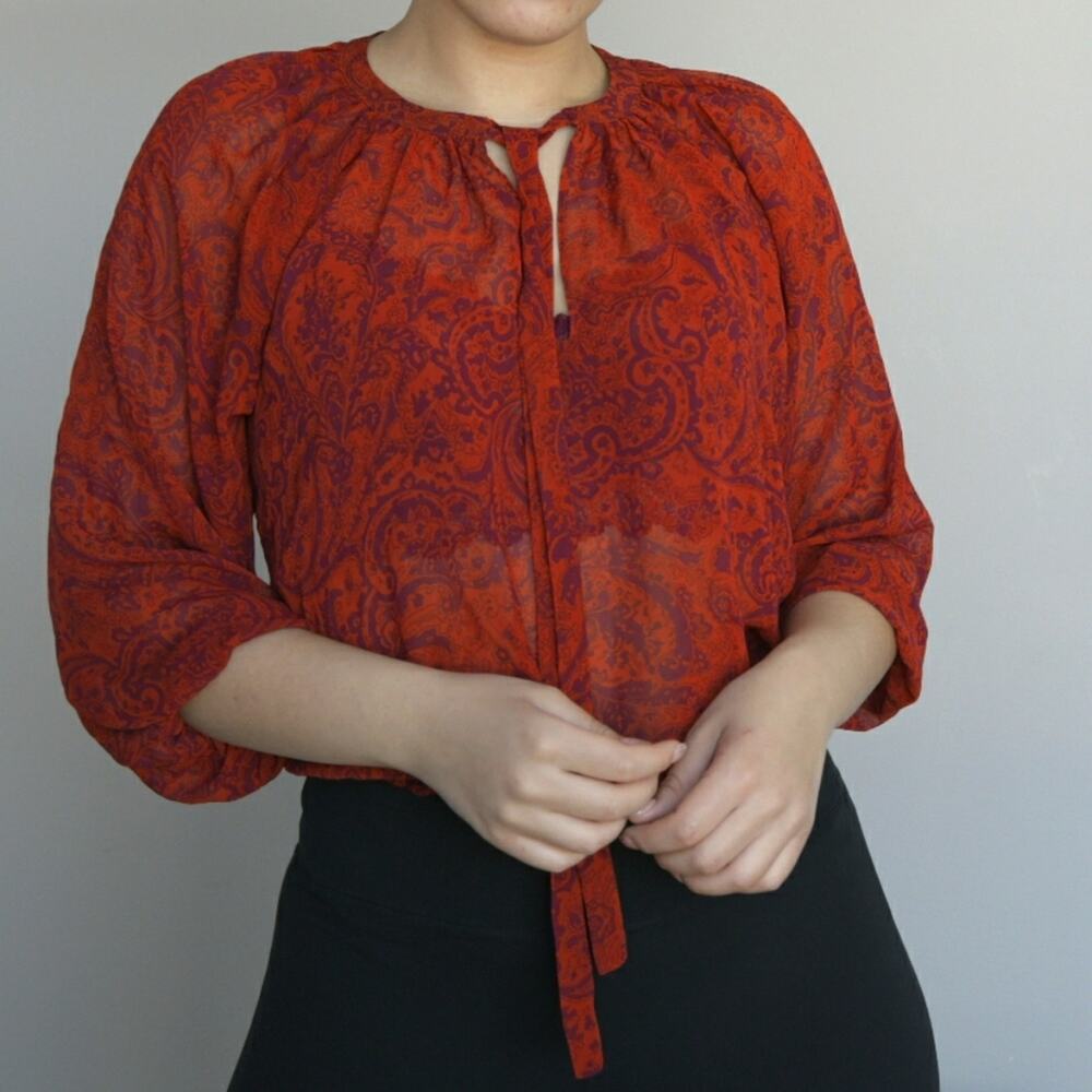 Women Flowy  Blouse Small
